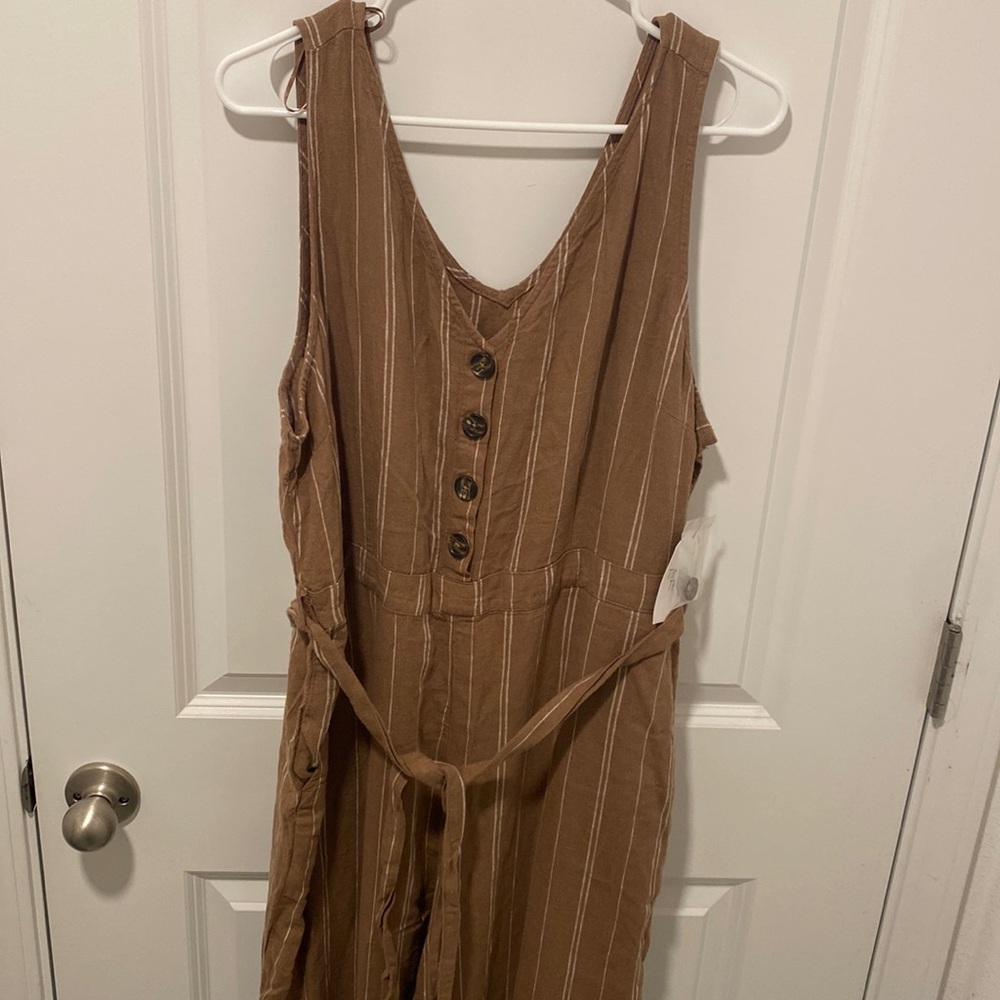 TIME and TRU Camel Jumpsuit Size XL